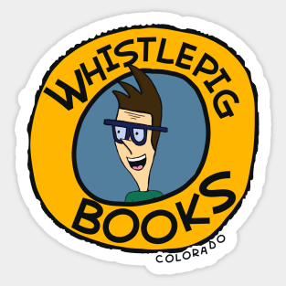 Whistlepig Books Pat Shirt Sticker